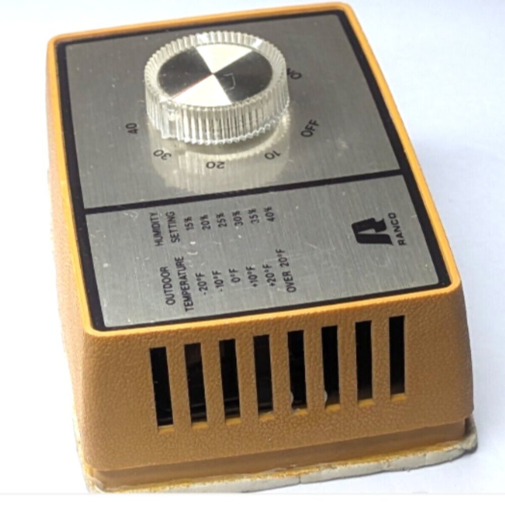 Vintage Ranco J10-808 Humidstat, 24V 10/60% Humidity